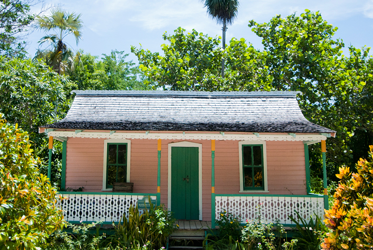 The heritage gardens in Queen Elizabeth II Botanic Park